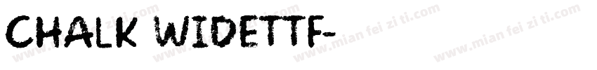 Chalk Widettf字体转换